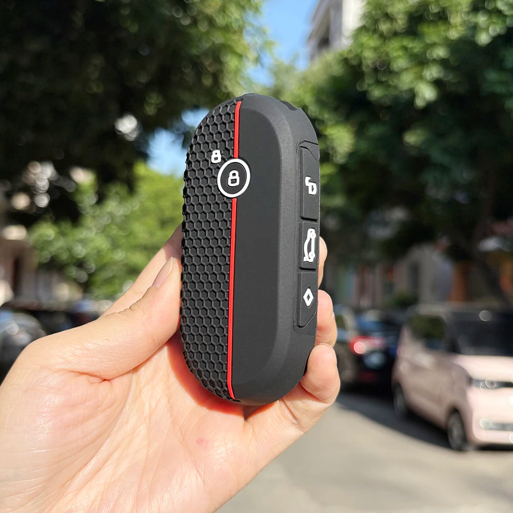 Keychain Protection For BMW Mini Cooper SE J01 Cooper S Aceman SE Keychain Silicone Car Key Case Cover Fob