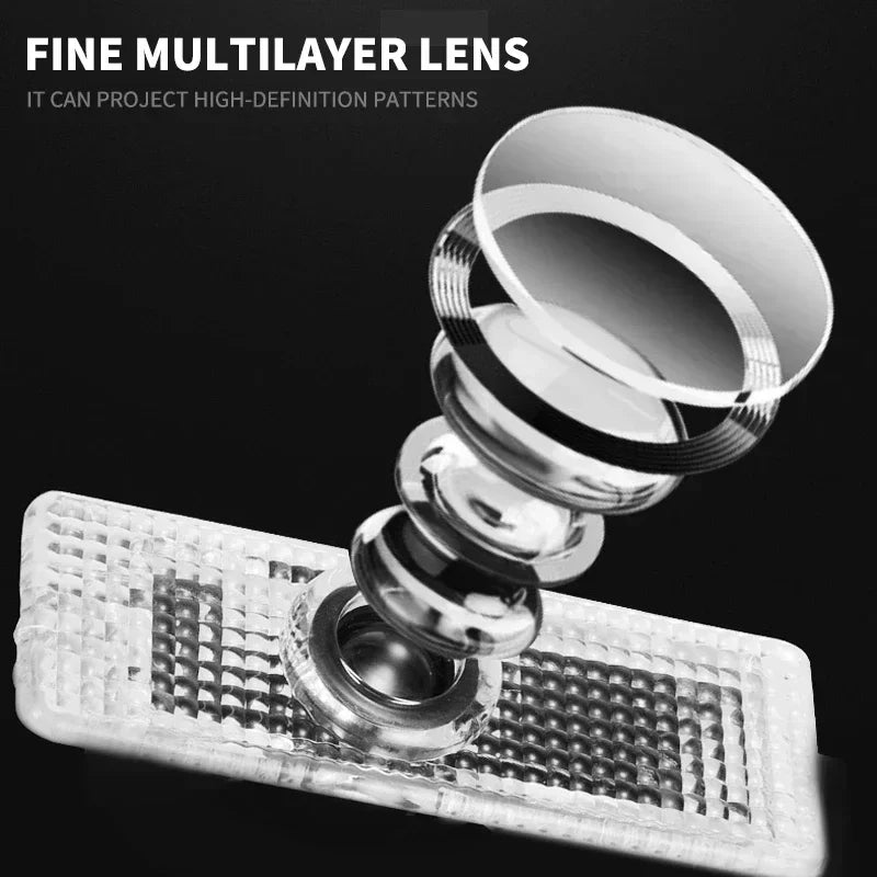 Car Door Welcome Lamps HD LED Laser Projectaor Lights 2PC For MINI Cooper One S JCW R56 R55 R53 F55 F56 R57 R60