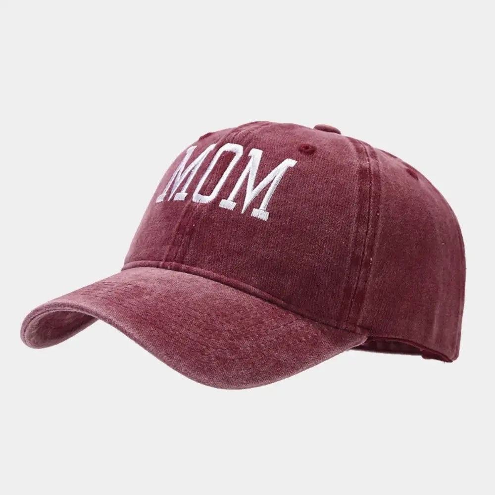 DAD MOM Embroidery Baseball Caps Vintage Adjustable Distressed Faded Cap Hiphop Baseball Hats