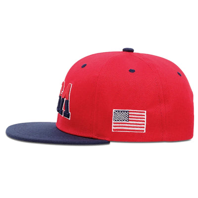 Bastball Cap Classic USA Embroidered American Flag Baseball Caps For Men Women Snapback Hat Unisex Hip Hop Hats