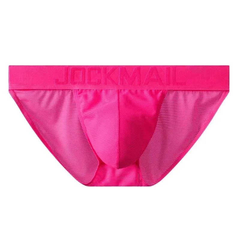 Sexy Man's Underwear Briefs Underpants Nylon Mesh Quick Dry Men's Briefs Bikini Slip Men's Tanga Briefs Nylon SPANDEX