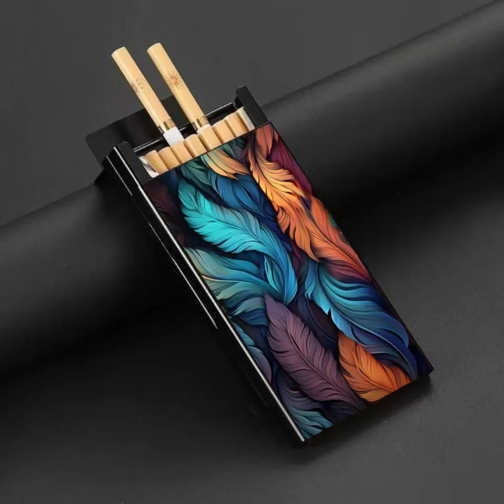 Cigarette Box Creative Personalized Cigarette Box Painted and Creative Picture Cigarette Box Beautiful Pattern
