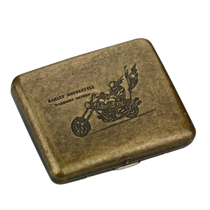 Classic Retro Cigarette Case Portable 20 Capacity Cigarettes Box Smoking Accessories Storage