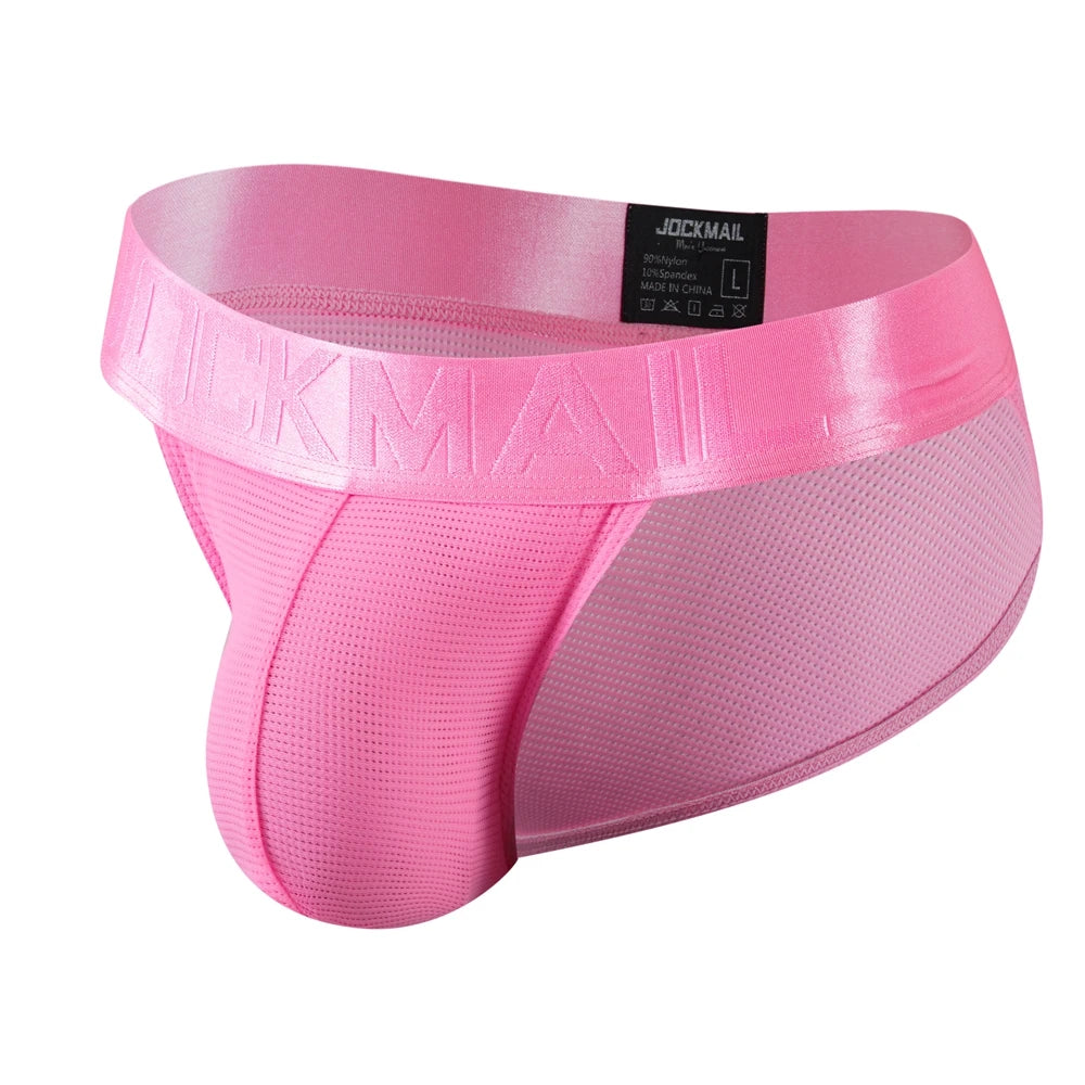 Sexy Man's Underwear Briefs Underpants Nylon Mesh Quick Dry Men's Briefs Bikini Slip Men's Tanga Briefs Nylon SPANDEX
