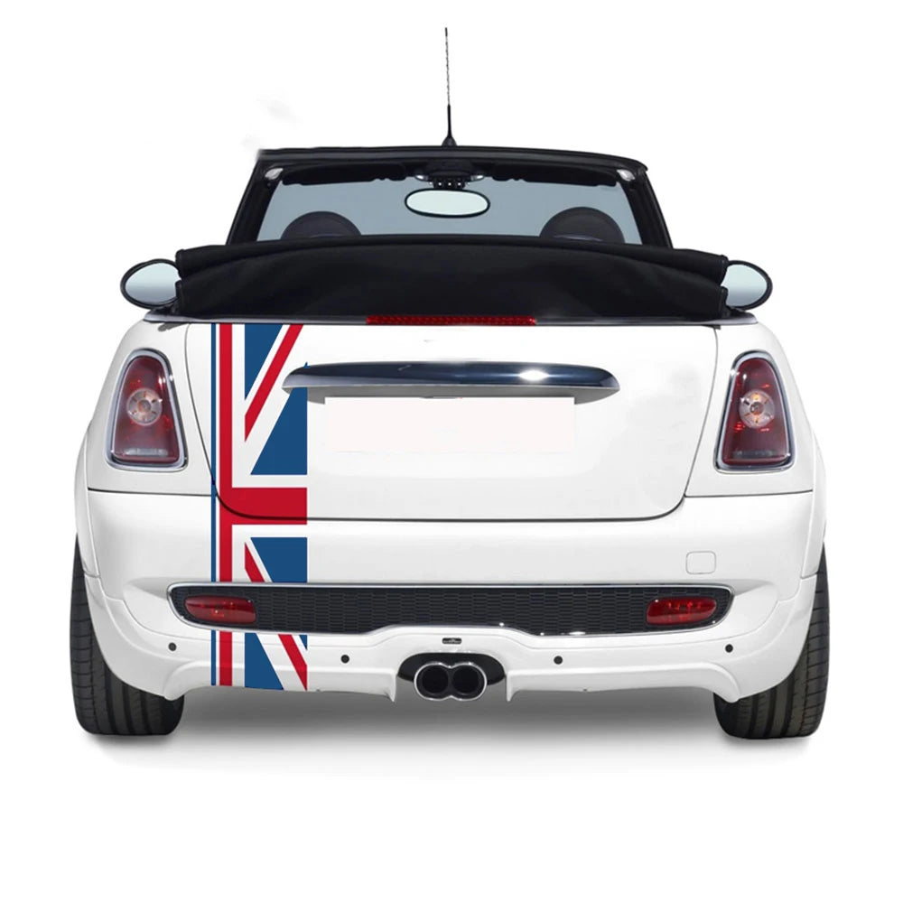 Car Rear Trunk Decor Decal Stickers Union Jack For Mini Cooper One JCW S Clubman F60 R60 R55 Countryman Car Styling Accessories