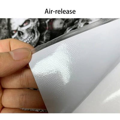 Car Exterior Stickers DIY Wrapping Skull Print Sticker Auto Body Decoration Self Adhesive Vinyl Wrap Film for Car Accessories