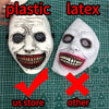 Horror The Exorcist Smiling Face Demon Mask Cosplay Evil Creepy Ghost Skull Plastic Masks