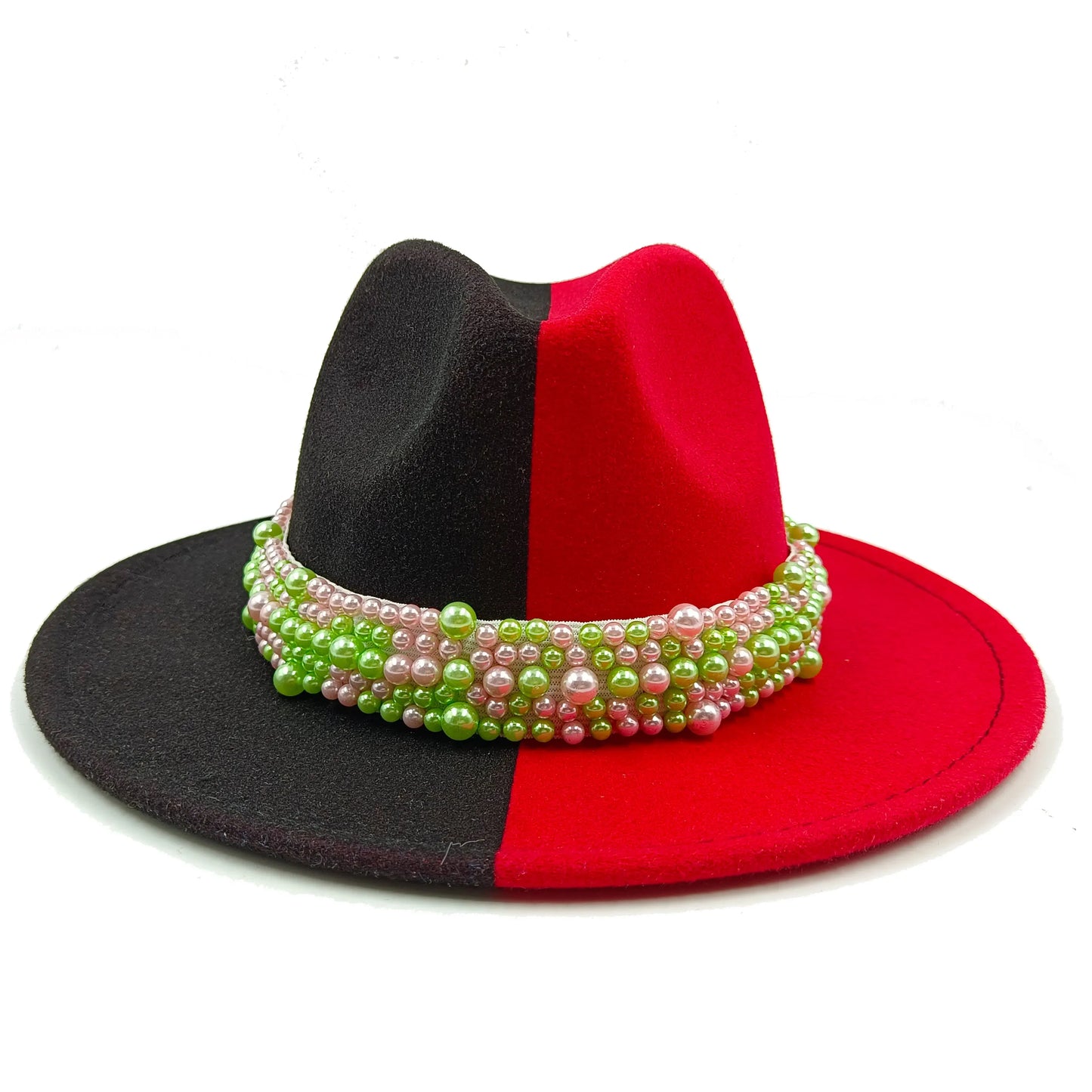 Fedora hat neutral wide brim jazz hat feather belt autumn and winter british vintage panama hat