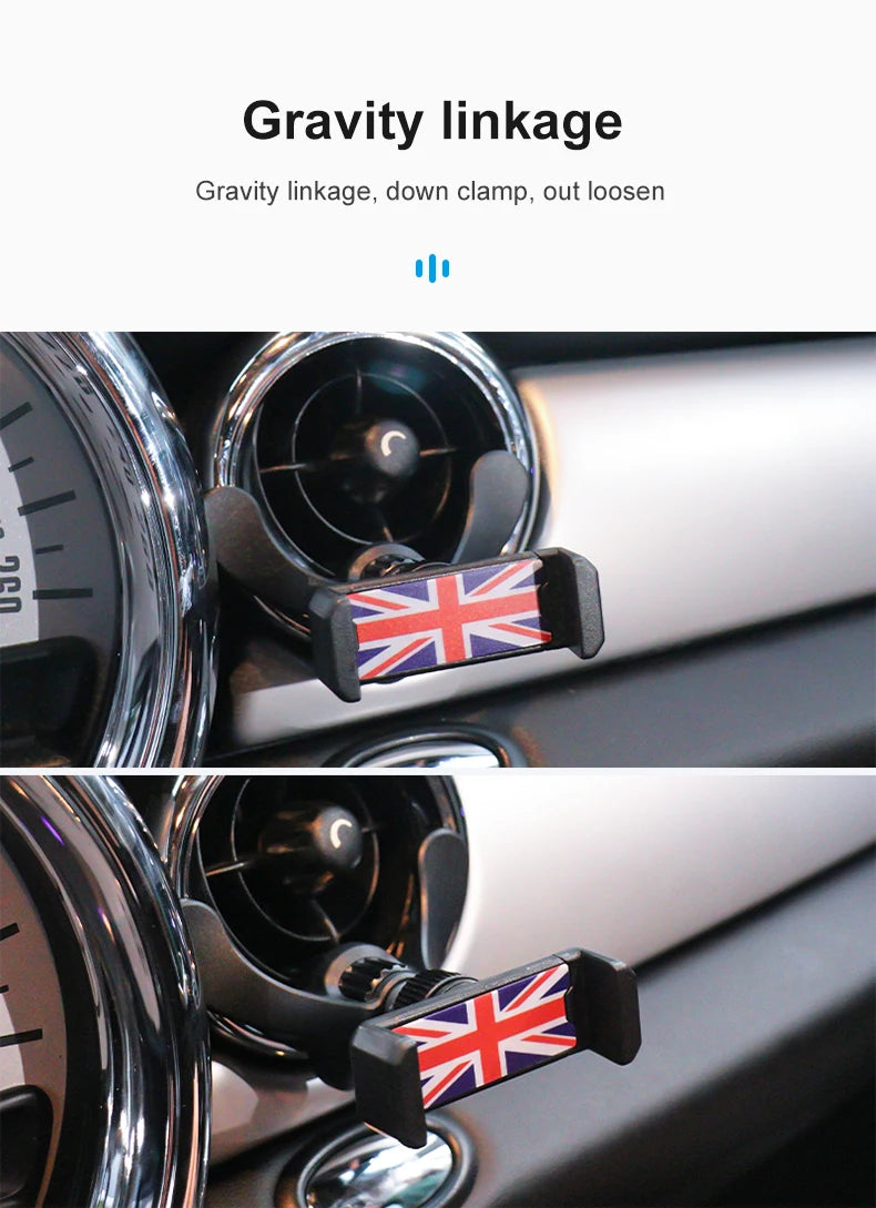 Phone Holder For MINI Cooper F54 F55 F56 F57 R55 R56 R57 R60 R50 R52 R53 Car Air Vent Outlet Car Mount Accessories ﻿