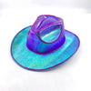 Pearlescent Cowboy Hat Dance Costume Decorate Glowing Cowgirl Cap Glowing For Neon NightClub