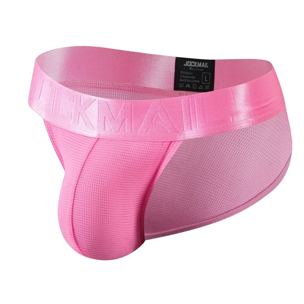 Sexy Man's Underwear Briefs Underpants Nylon Mesh Quick Dry Men's Briefs Bikini Slip Men's Tanga Briefs Nylon SPANDEX