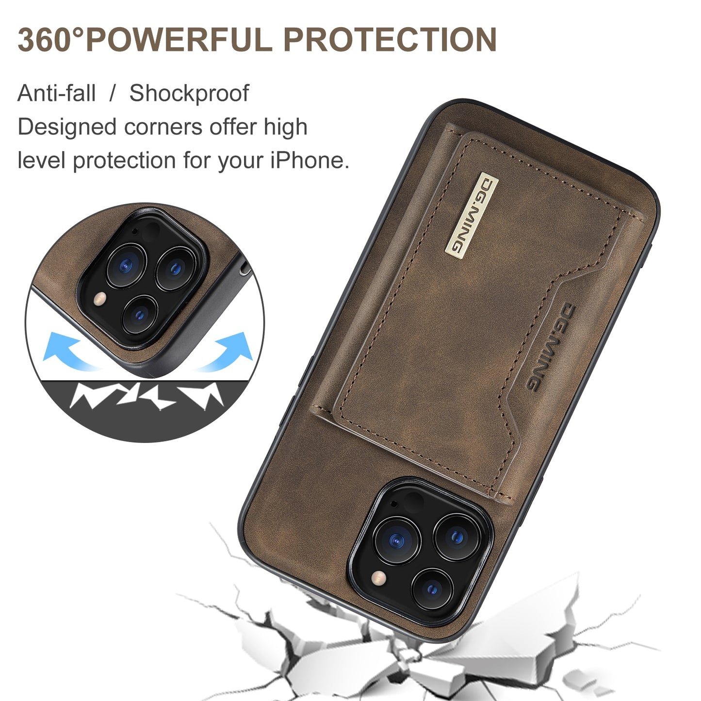 2 In 1 Detachable Magnetic Leather Case for IPhone 13 12 14 11 Pro Max Xs XR 7 8 Plus Se2020 Wallet Cover Cards Holder Pocket