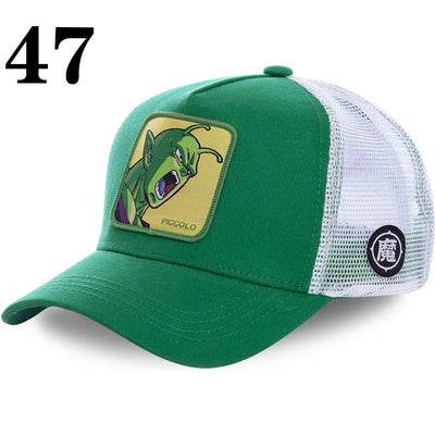 DRAGONBALL Mesh Cap Cartoon Mesh Cap Men And Women Baseball Cap Fashion Patch Trucker Cap