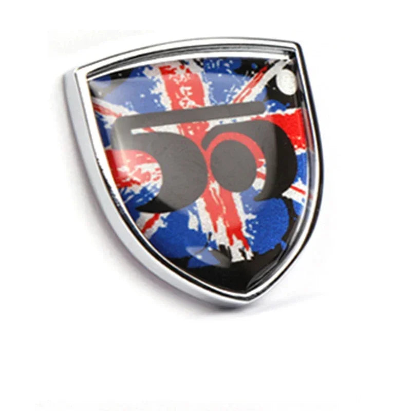 3D Adhesive Drop Process Metal Body Stickers For Mini Cooper R56 F55 Countryman Car Decals Cover Body Badge Stickers Emblem