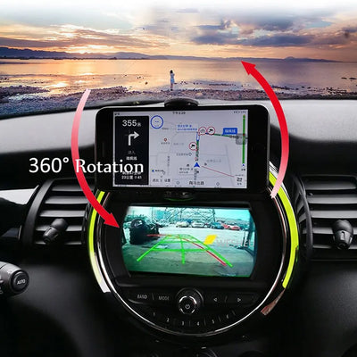 For MINI Cooper ONE 2022 Phone Stand 15W QI Infrared Wireless Charging Car Phone Holder Car Interior Accessories