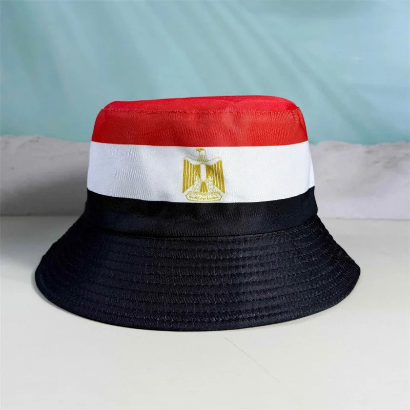 Countries National Flag Bucket Hat Men Women Football Fan Party Football Cup Reversible Sun Hat Soccer Fans