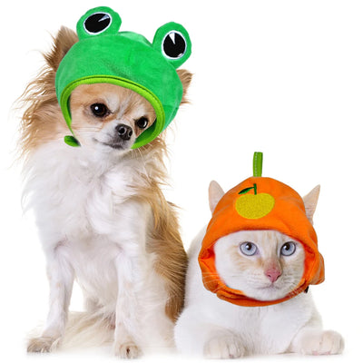 Cute Pet Hat for Cat Dress Up Dog Costume Halloween Christmas Cosplay Warm Headwear Dogs Hats