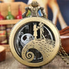 Quarzt Pocket Watch with Chain Necklace Vintage Quartz Pendant Watches Clock Chain Mens Women