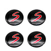 4pcs 52mm Car Wheel Center Cap Sticker Hub Cap Decal For MINI JHON COOPERR50 R52 F56 R53 F60 R57 R58 R59 R60 S Auto Accessories