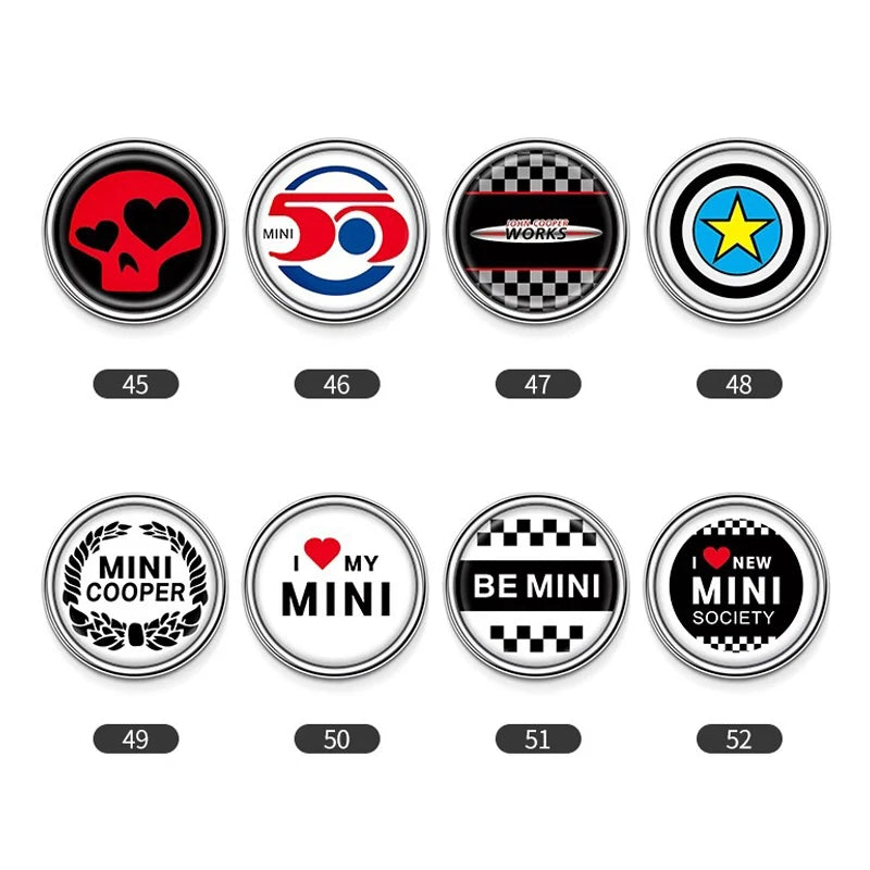Metal Car Side Rear Sticker Window Badge for MINI COOPER JCW F56 F60 R60 R61 F60 Cooper S Countryman Paceman Decoration