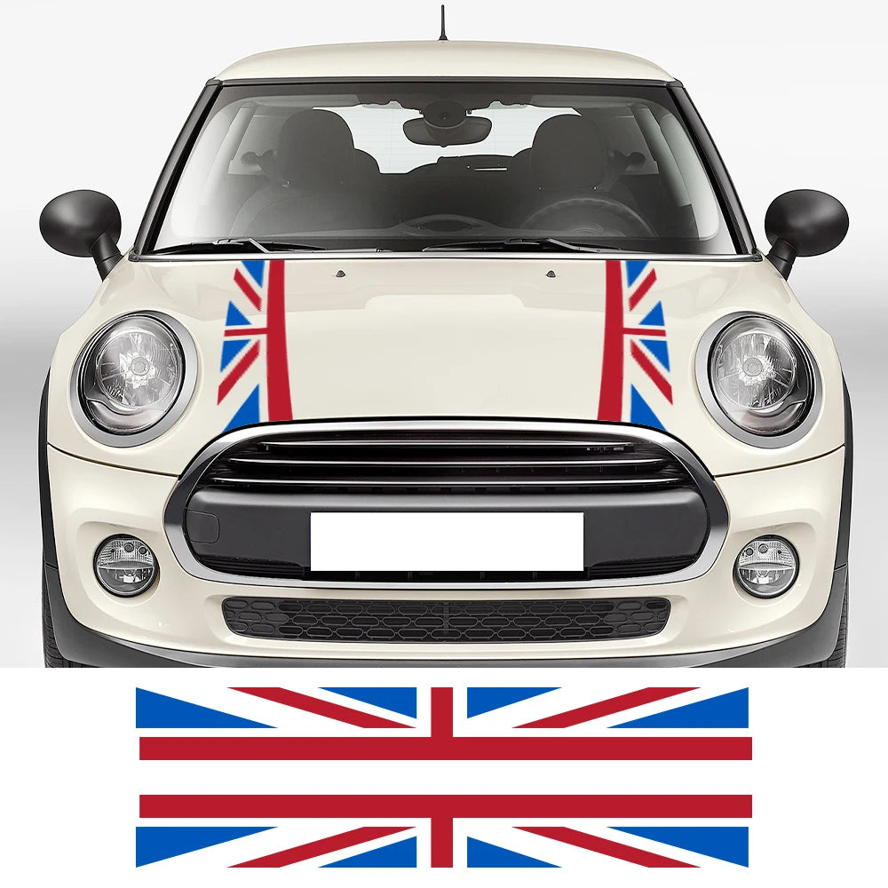 Car Hood Stickers Auto Bonnet UK Flag Decal Decal For Mini Cooper