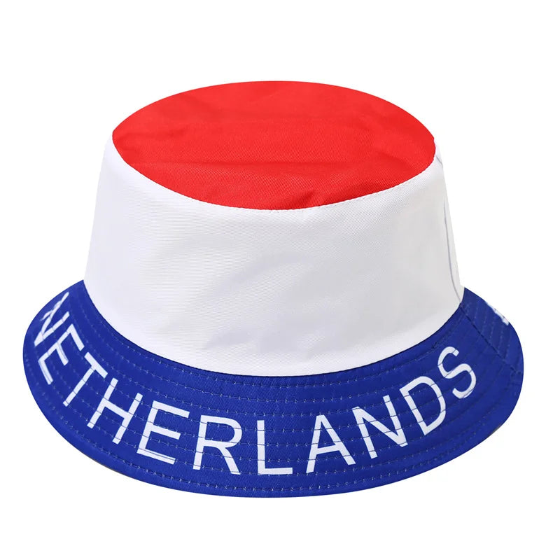 Countries National Flag Bucket Hat Men Women Football Fan Party Football Cup Reversible Sun Hat Soccer Fans