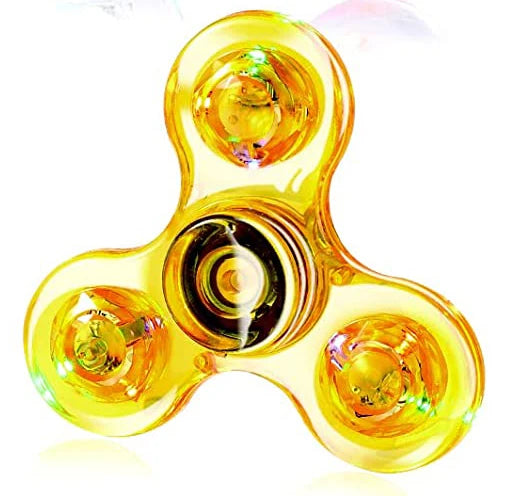 Fidget Spinner Luminous Finger Toy Hand Spinner Stress Reduction and Anxiety Relief Party Favors for Kids Adults