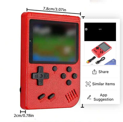 Classic Games Children's Handheld Small Game Console With 400 Game Charging Can Be Connected To The TV