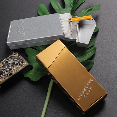 Aluminum Alloy Thin Cigarette Box Moisture Proof and Pressure Proof Creative Cigarette Case