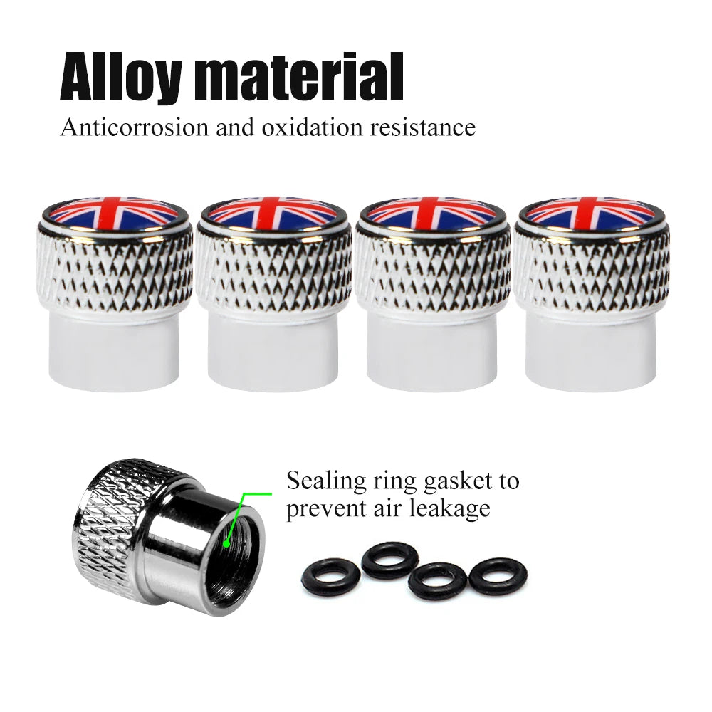 Tire Valve Caps Universal Fits All Cars Trucks SUV Bike Bicycle Motorcycle Car Aluminum Alloy Tyre Valve Dust Covers