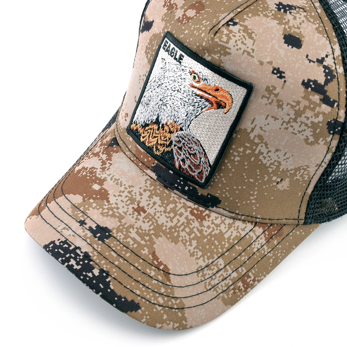 Baseball Cap With Embroidery Eagle Patch Four Seasons Snapback Visor Hat For Unisex Fashion