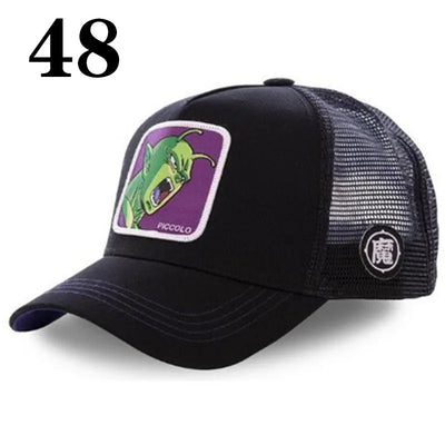 DRAGONBALL Mesh Cap Cartoon Mesh Cap Men And Women Baseball Cap Fashion Patch Trucker Cap