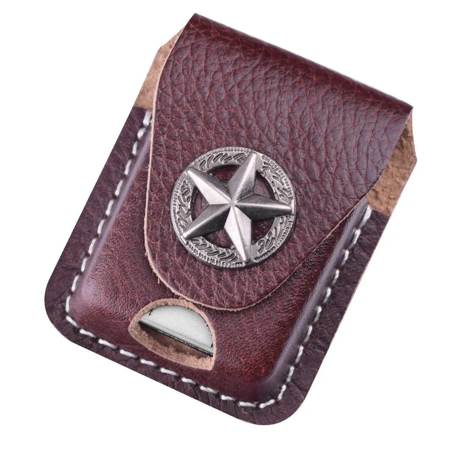 PU Leather Lighter Storage Case, Compact Outdoor Camping Hiking Accessory