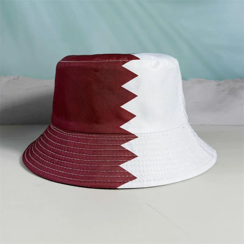 Countries National Flag Bucket Hat Men Women Football Fan Party Football Cup Reversible Sun Hat Soccer Fans
