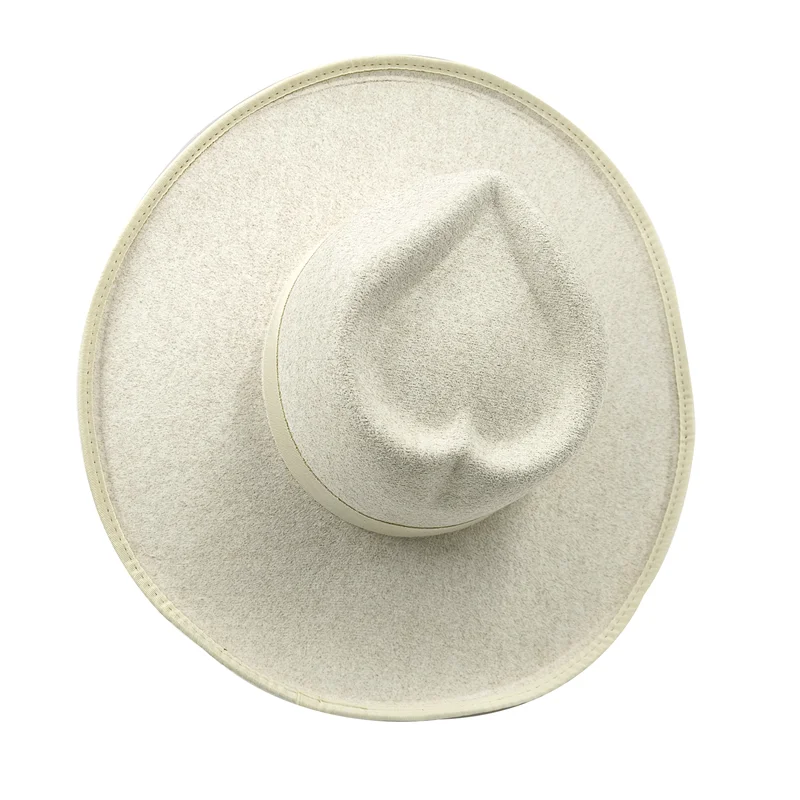Love top fedora new peach bridge edge fedora big size monochrome new neutral fedora brim big size jazz hat winter