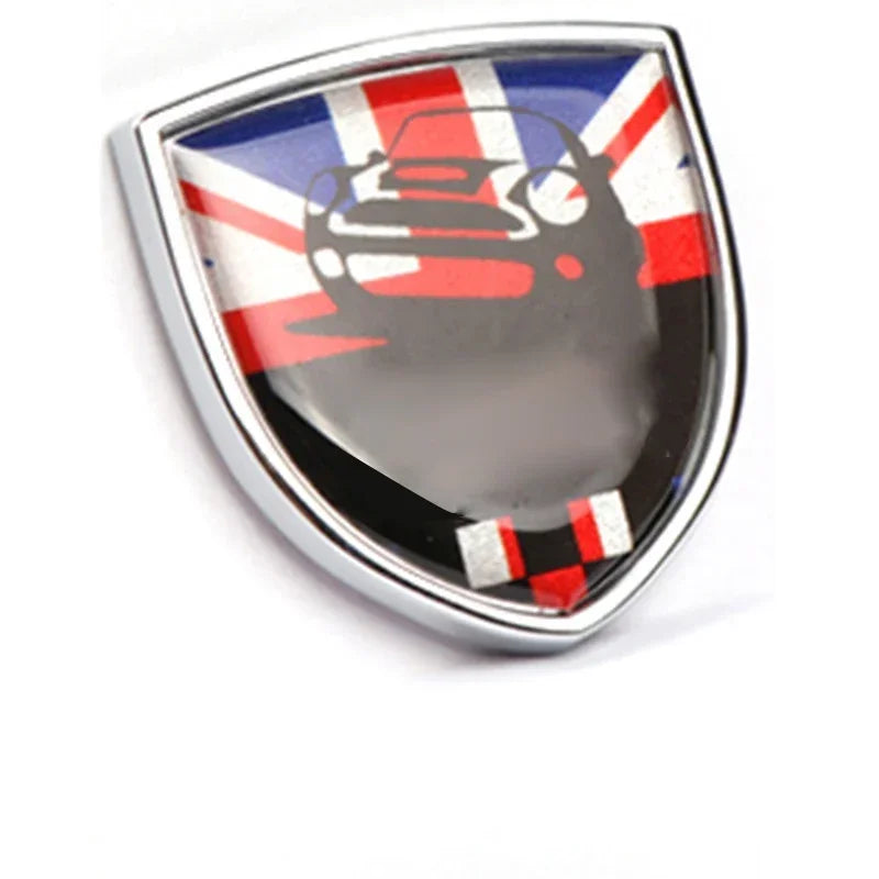3D Adhesive Drop Process Metal Body Stickers For Mini Cooper R56 F55 Countryman Car Decals Cover Body Badge Stickers Emblem