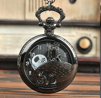 Quarzt Pocket Watch with Chain Necklace Vintage Quartz Pendant Watches Clock Chain Mens Women