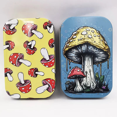 Cigarette Case Box Flip Cap Storage Smoke Humidor Rolling Paper Jewelry Candy Coin Key Organizer Tin Flip Gifts Sealed