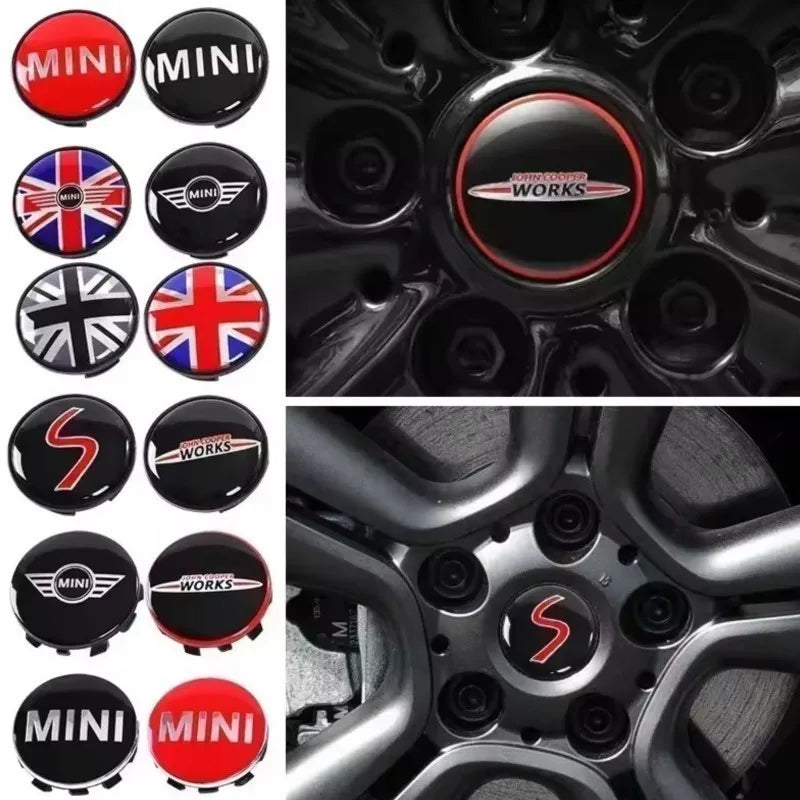 Car Styling Wheel Center Hup Caps Auto Tire Cover Exterior Decoration Accessories for MINI Coopers JCW F54 F55 F56 F60 4pcs 56MM