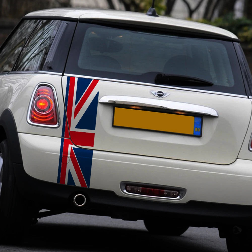 Car Back Door Stickers Auto UK Flag Decor Decal For Mini Cooper