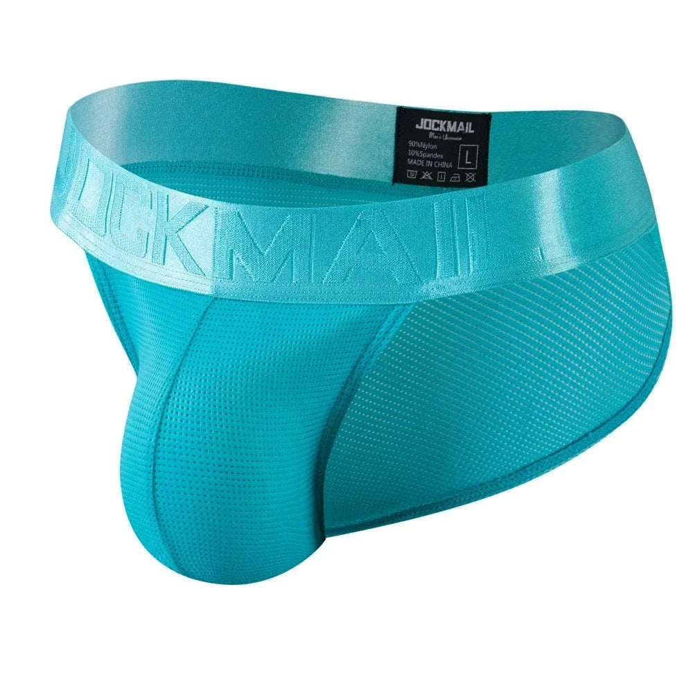 Sexy Man's Underwear Briefs Underpants Nylon Mesh Quick Dry Men's Briefs Bikini Slip Men's Tanga Briefs Nylon SPANDEX