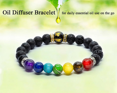 7 chakra bracelet for healing Natural Crystal Healing Anxiety Jewellery Mandala Yoga Meditation Bracelet Gift