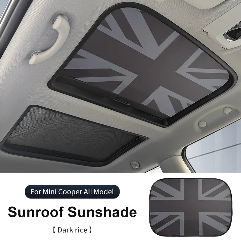 Car Sunroof Sunshade Cover For Mini Cooper F56 F60 F55 R56 R60 F65 F66 Sunscreen Protector UV Heat Isolate Foldable Accessories