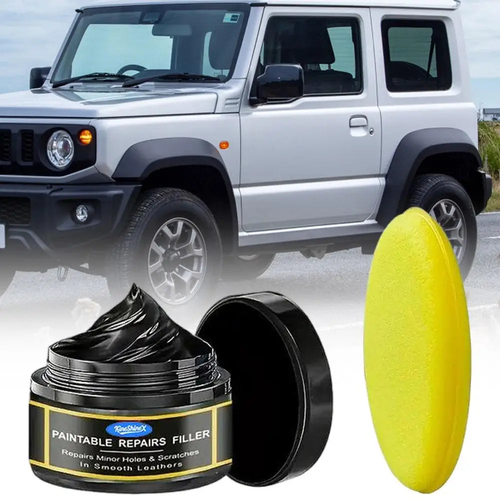 Car Interior Restorer Wax Glossy Surface Repair Agent for Scratched Plastic Leather Filling Paste Car Maintenance Essent