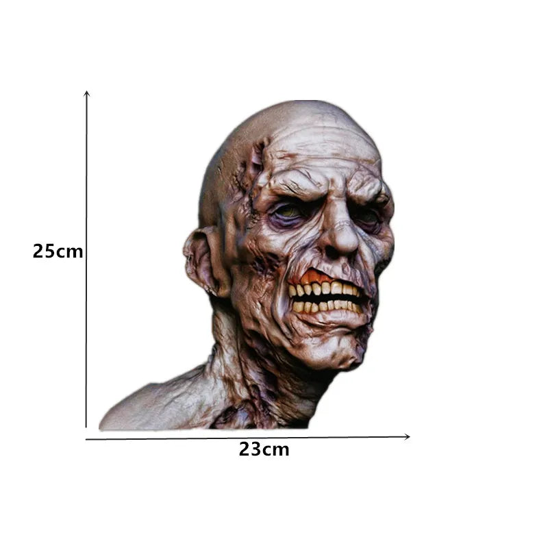 Jpct funny 3D zombie decal for RV, Halloween, laptop waterproof sunscreen vinyl customizable sticker, 30cmx27.6cm