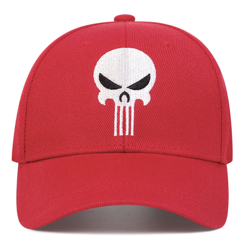 Skull Head Embroidery Baseball Caps Spring Autumn Outdoor Adjustable Casual Hats Sunscreen Hat