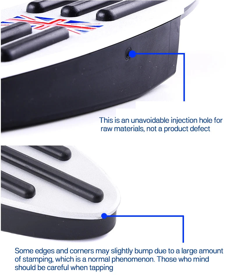 Pedal Covers Foot Pedals Pads Brake Accelerator Pedal Covers Accessories for Mini Cooper F54 F55 F56 F57 F60 Clubman Countryman
