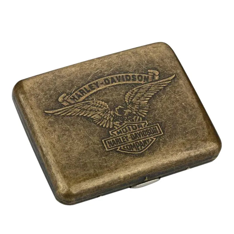 Classic Retro Cigarette Case Portable 20 Capacity Cigarettes Box Smoking Accessories Storage