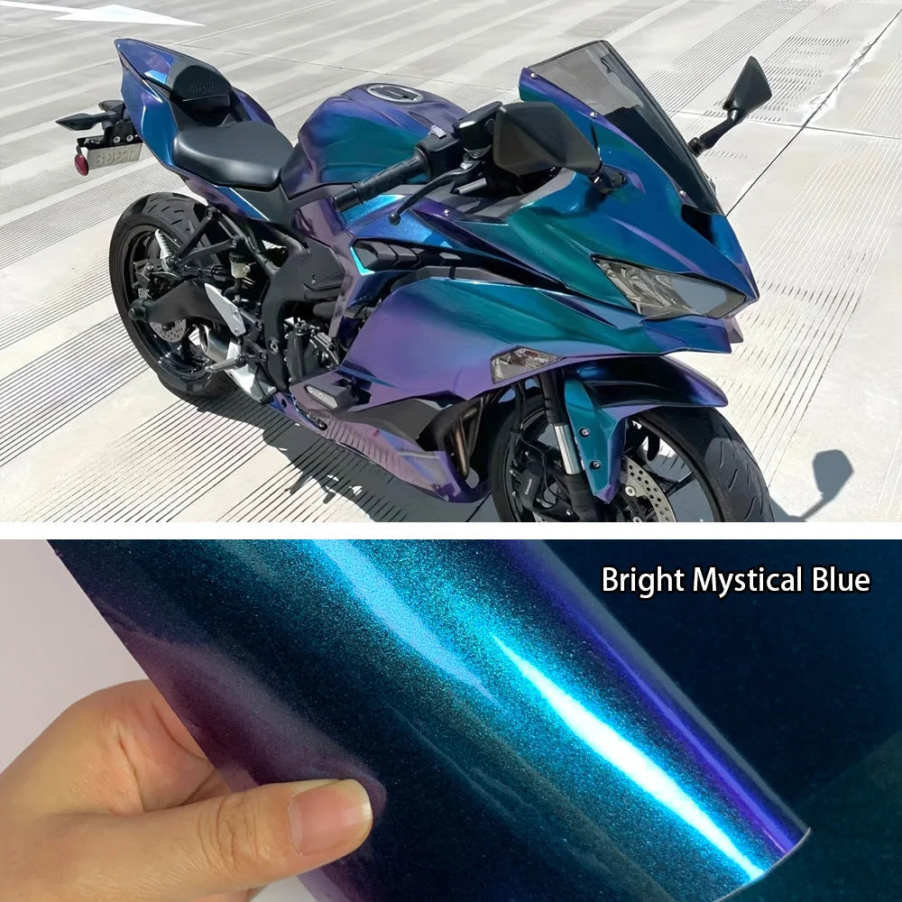 Vinyl Film Color Change Film Glossy Matte Wrapping Purple Blue Air Release Stickers Motorcycle Sticker Accessories
