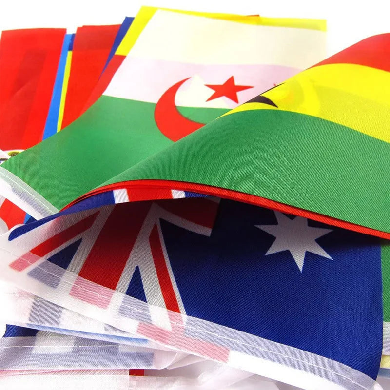 FLAG 100/200 Countries National Flag14x21cm 20x30cm String Flag Countries Around The World Nations Flag For Party decor